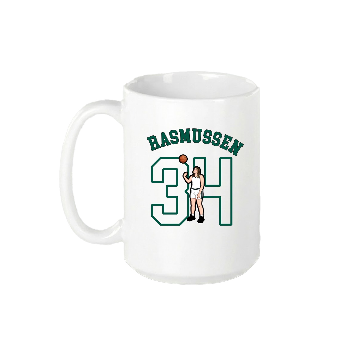 15oz Coffee Mug — Shirsey Arch in White