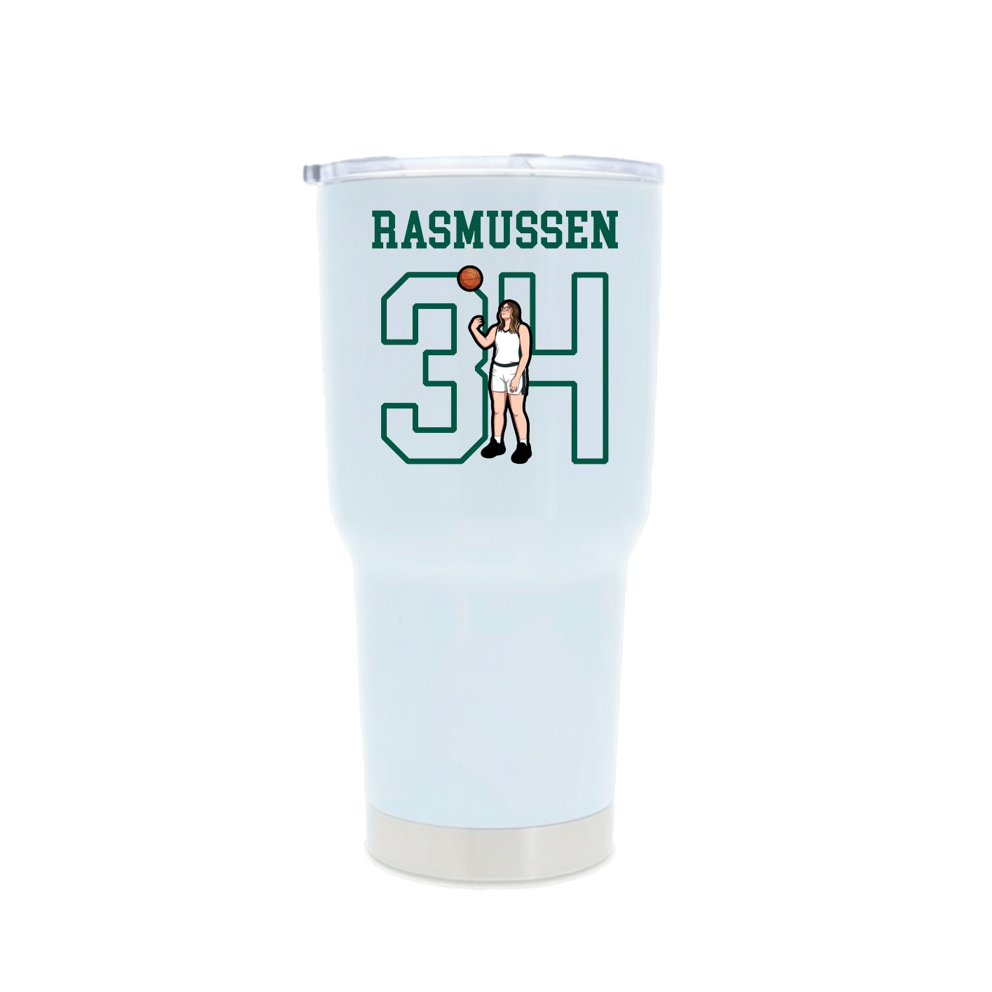 30oz Stainless Steel Tumbler — Shirsey in White