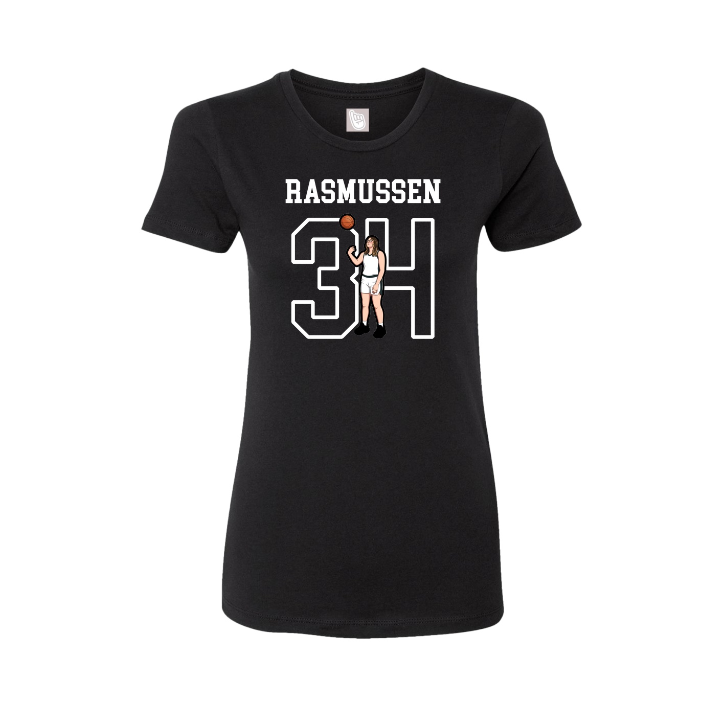 Fitted Women's Tee — Shirsey in Black