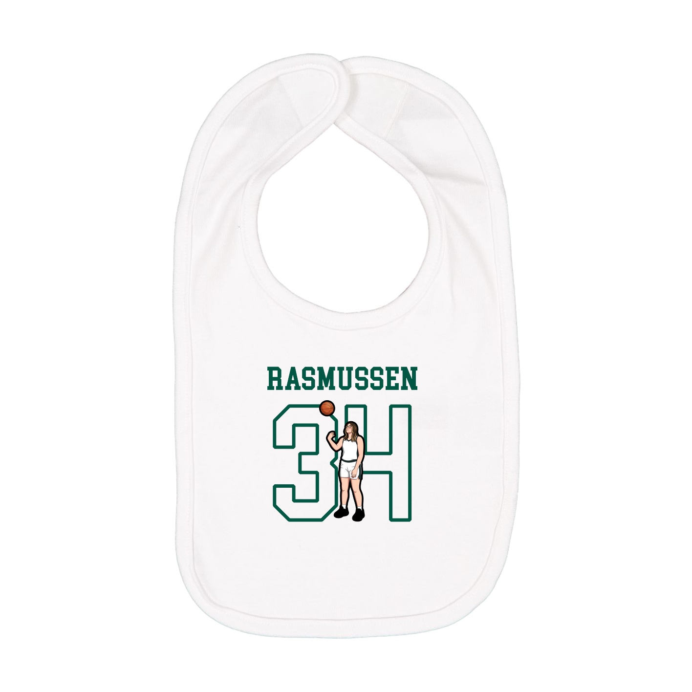 Infant Bib — Shirsey in White