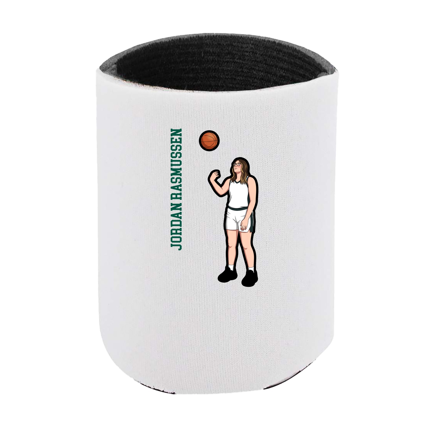 Can Holder — Name Vertical in White