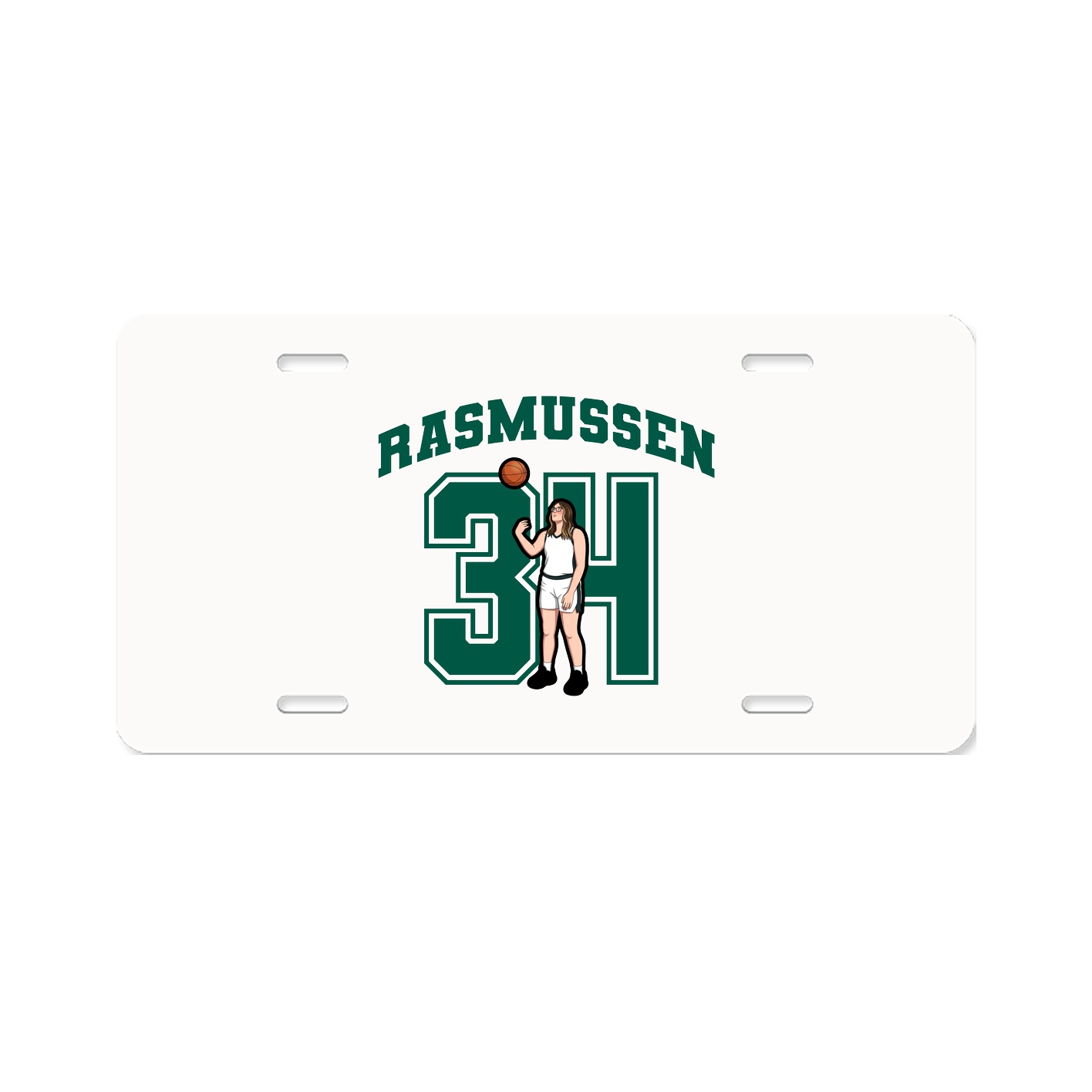 License Plate — Number in Classic