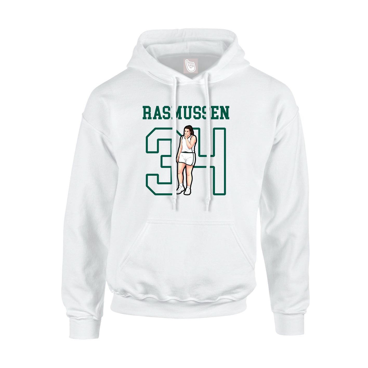 Hoodie — Shirsey in White