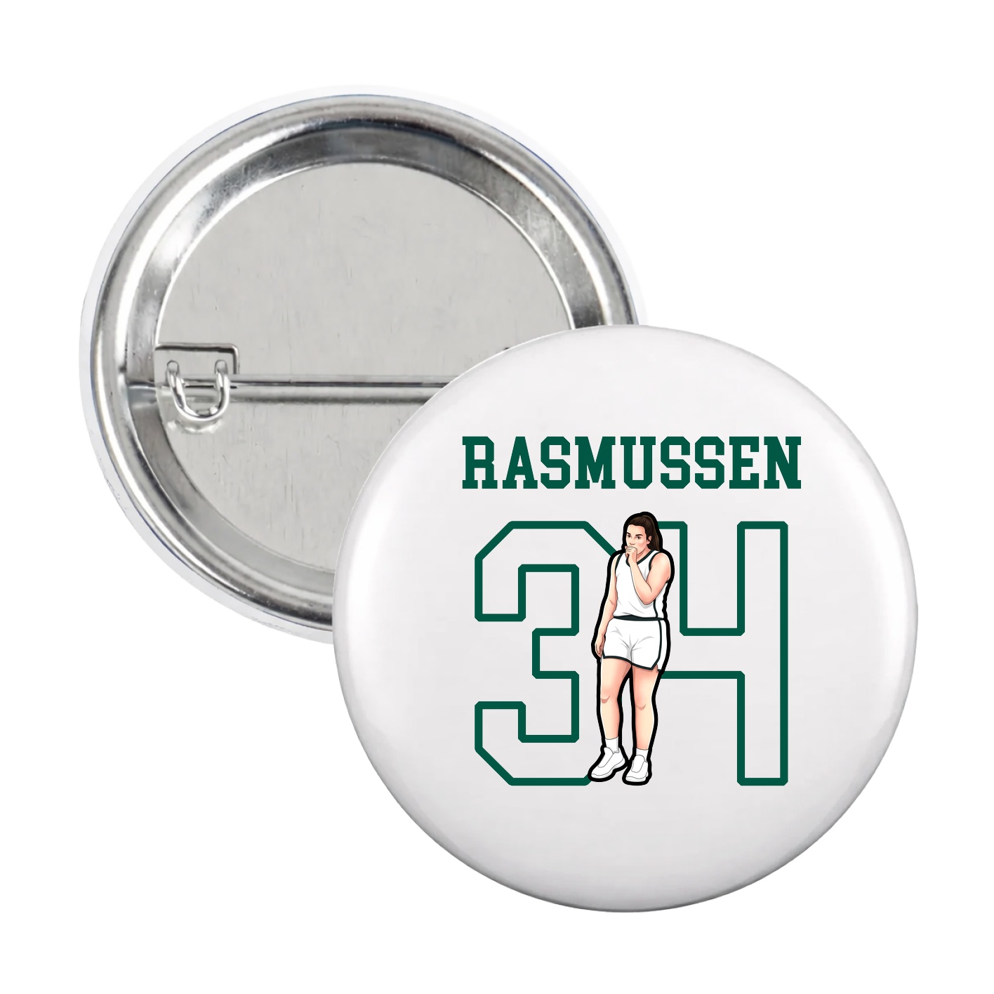 Game Day Button — Shirsey in White