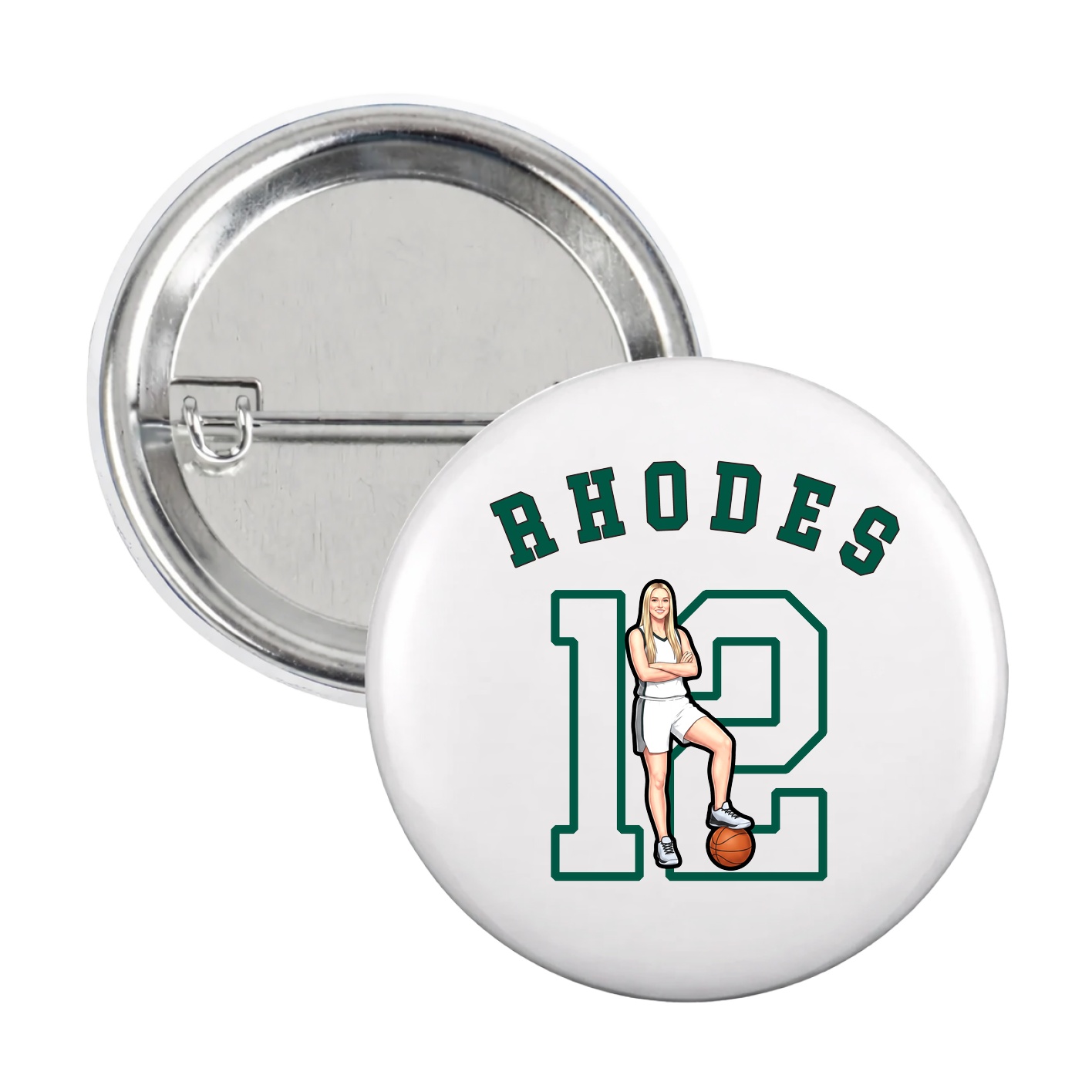 Game Day Button — Shirsey Arch in White