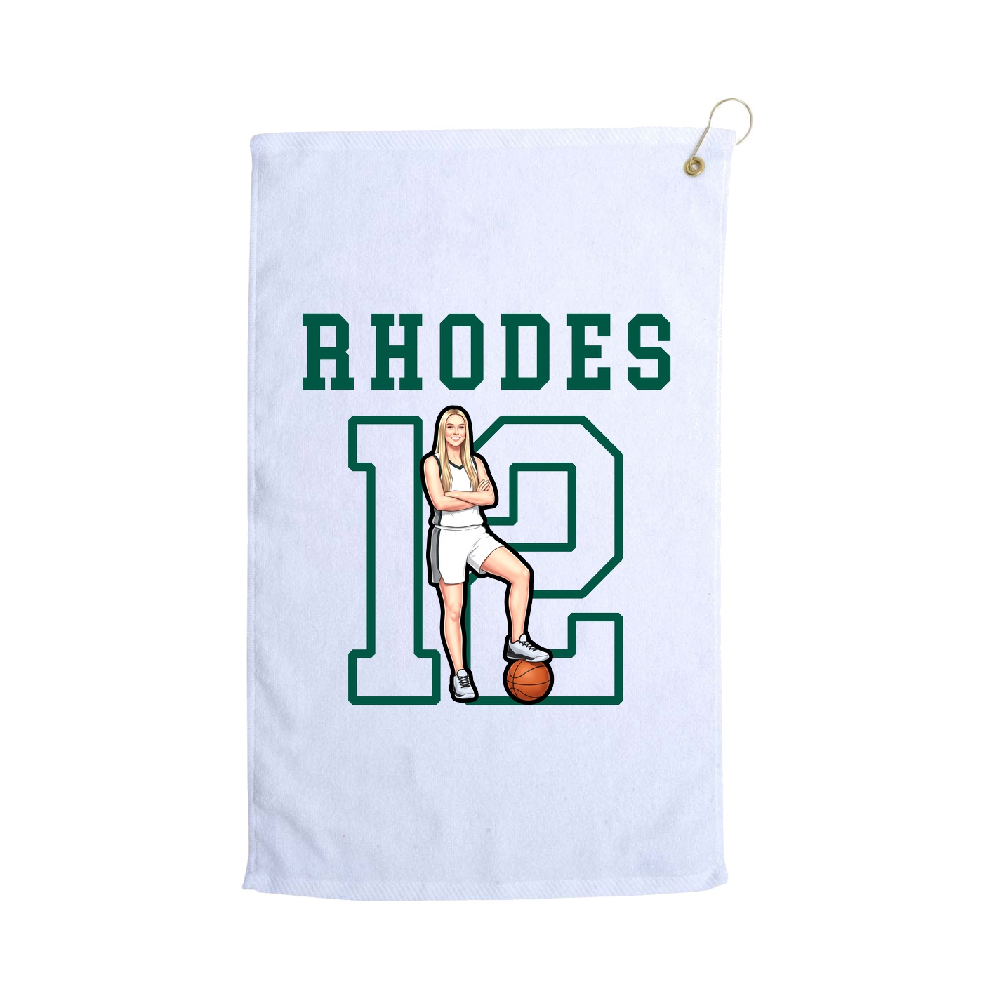 Golf Towel — Shirsey in White