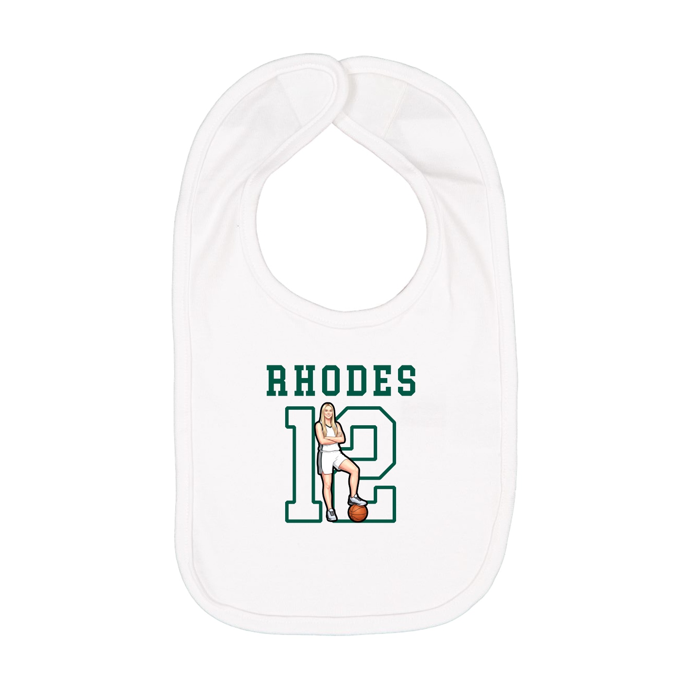Infant Bib — Shirsey in White