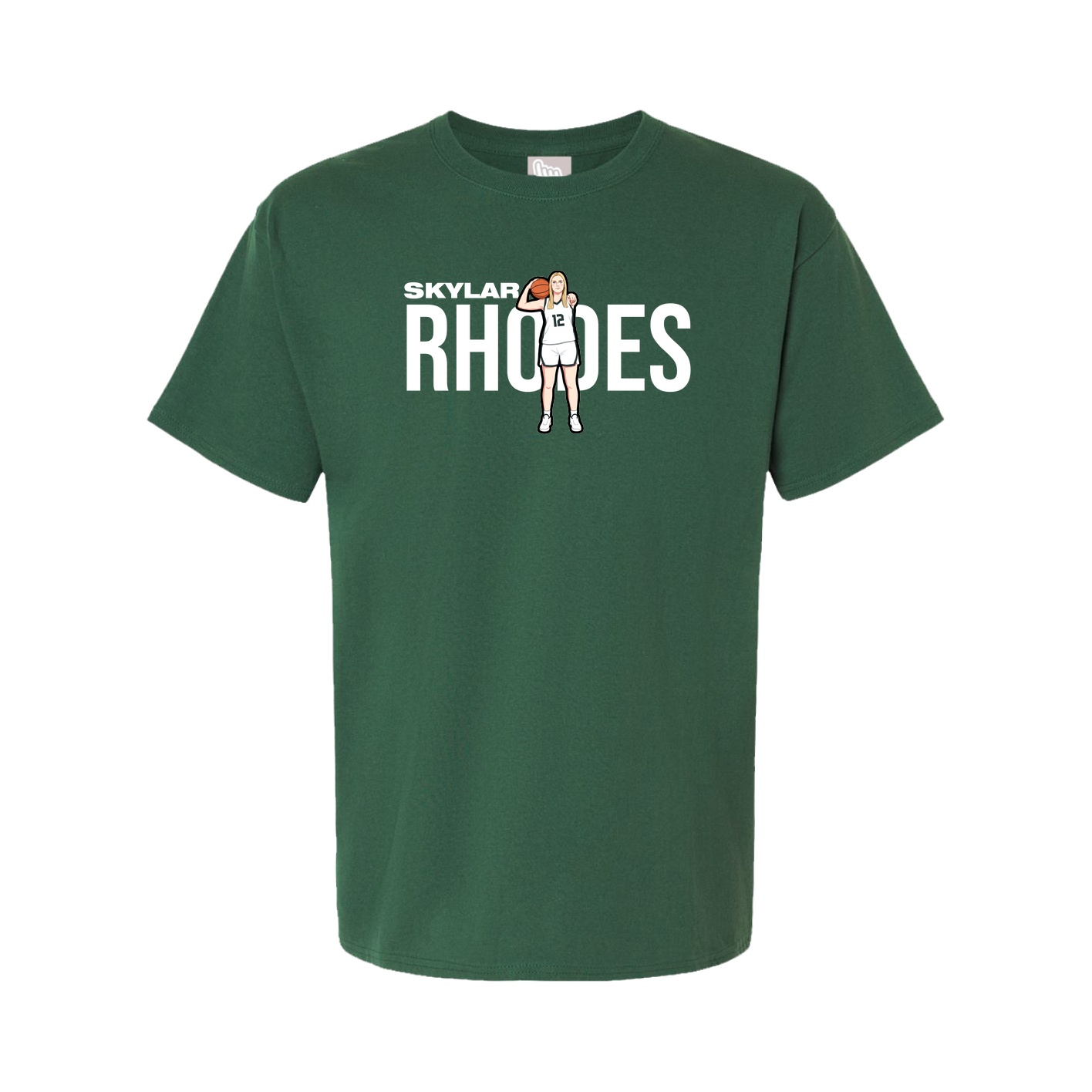 Youth Tee — Player Name in Green