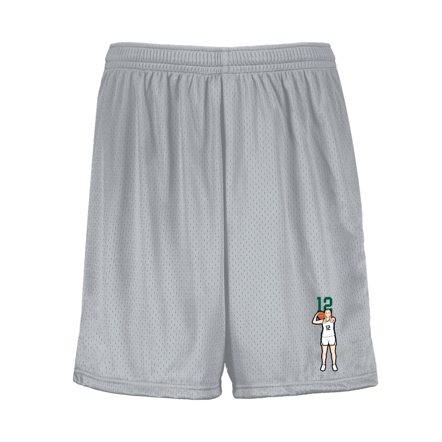 Shorts — Number Top in Silver