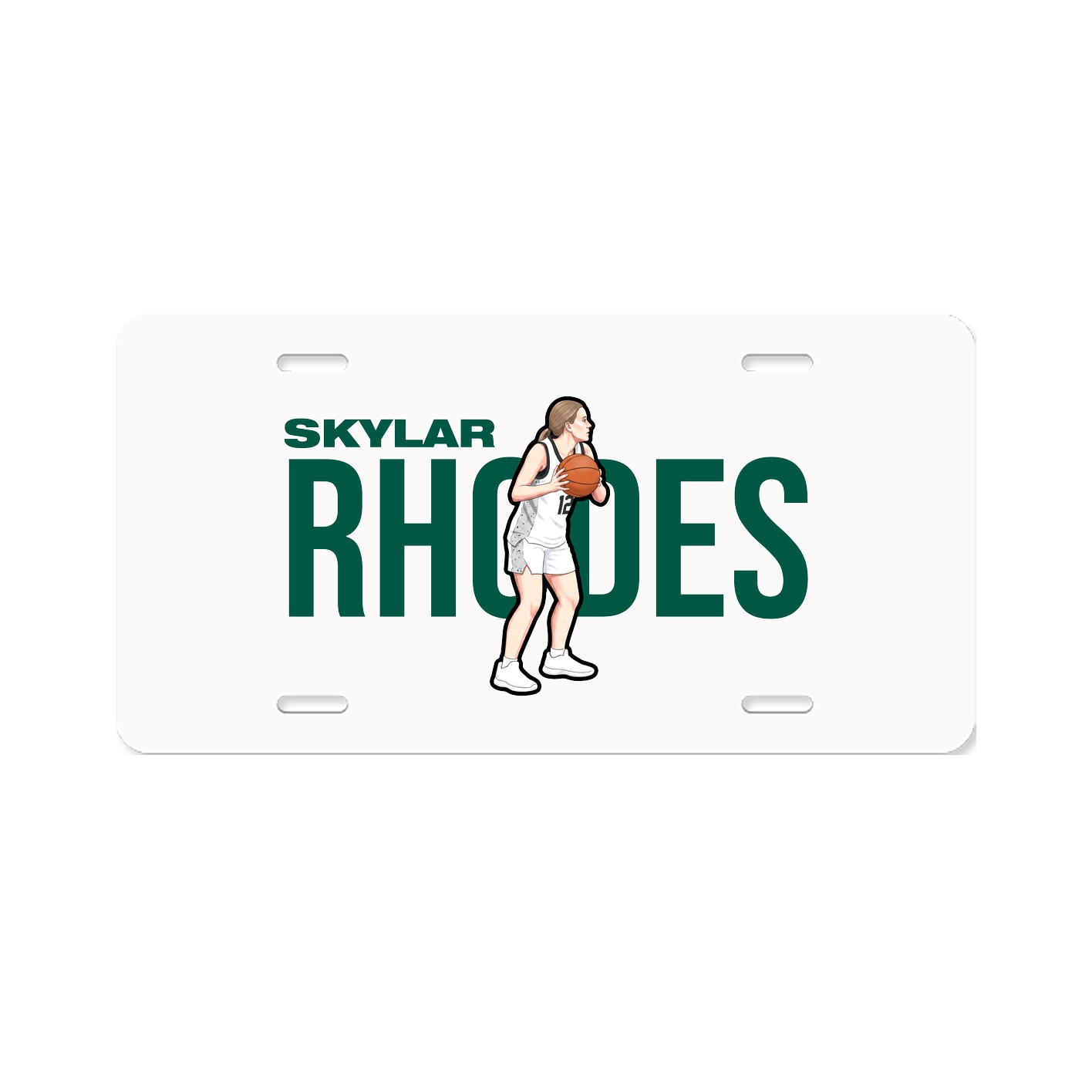 License Plate — Player Name in Classic