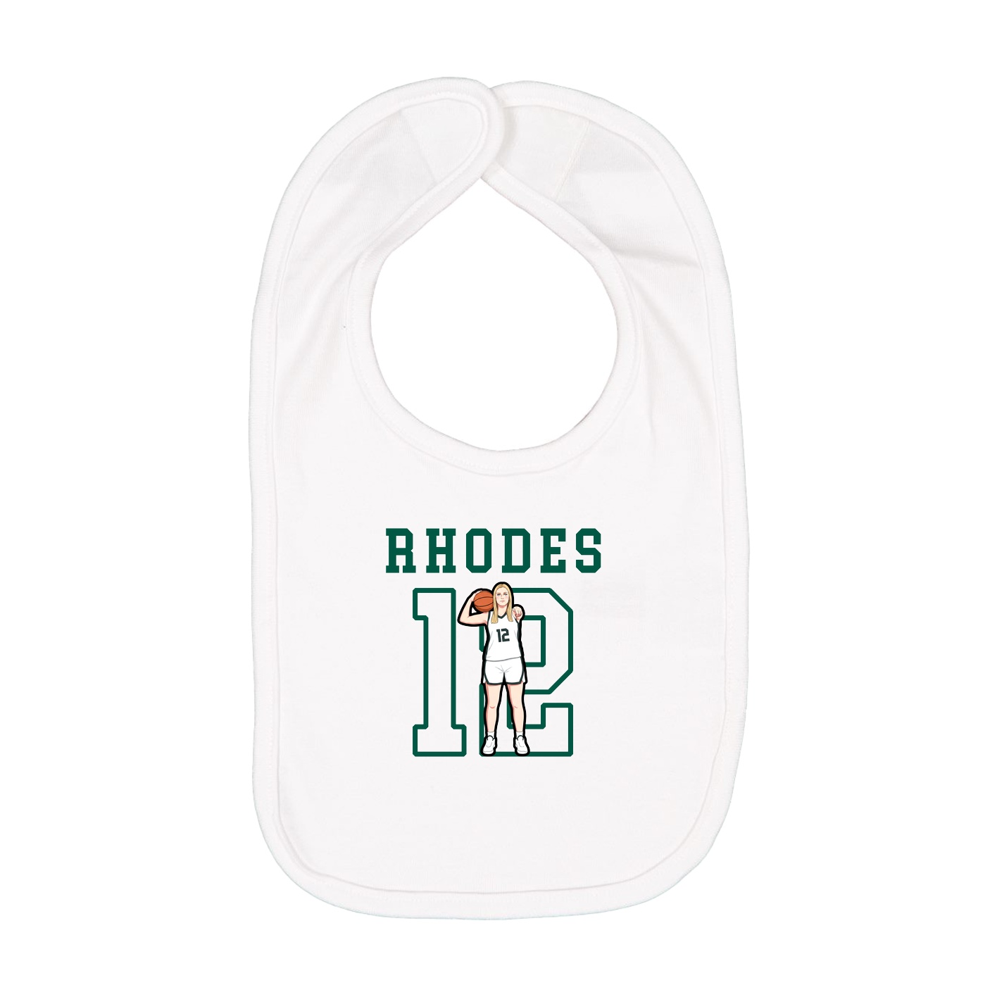 Infant Bib — Shirsey in White