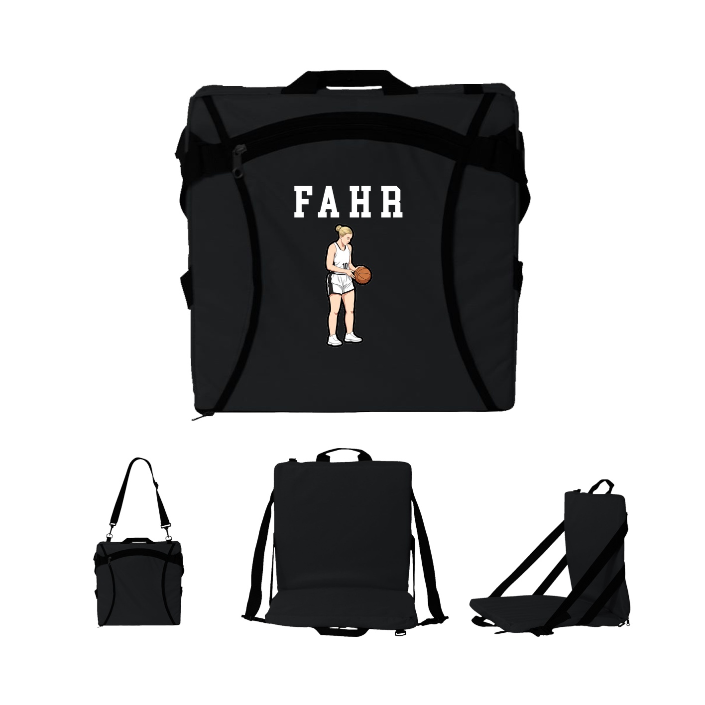 Folding Stadium Seat — Shirsey in Black