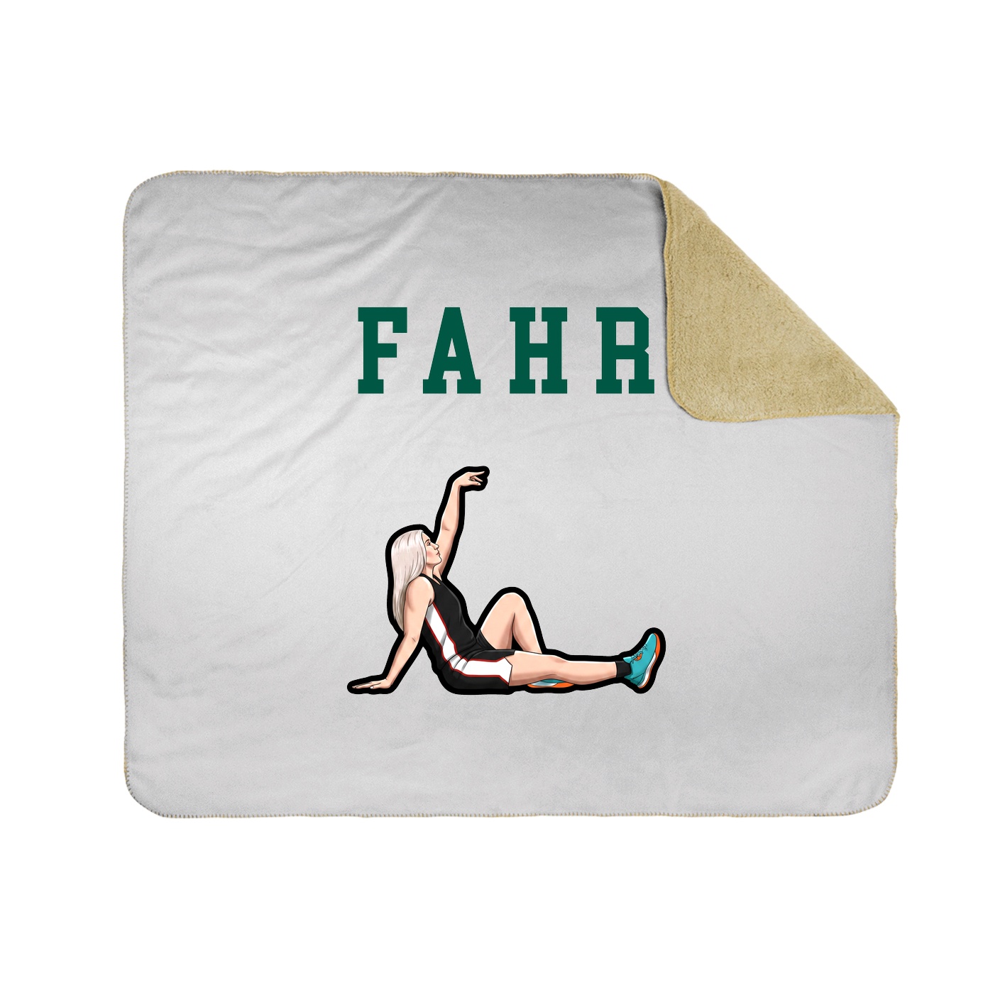 Throw Blanket — Shirsey in White