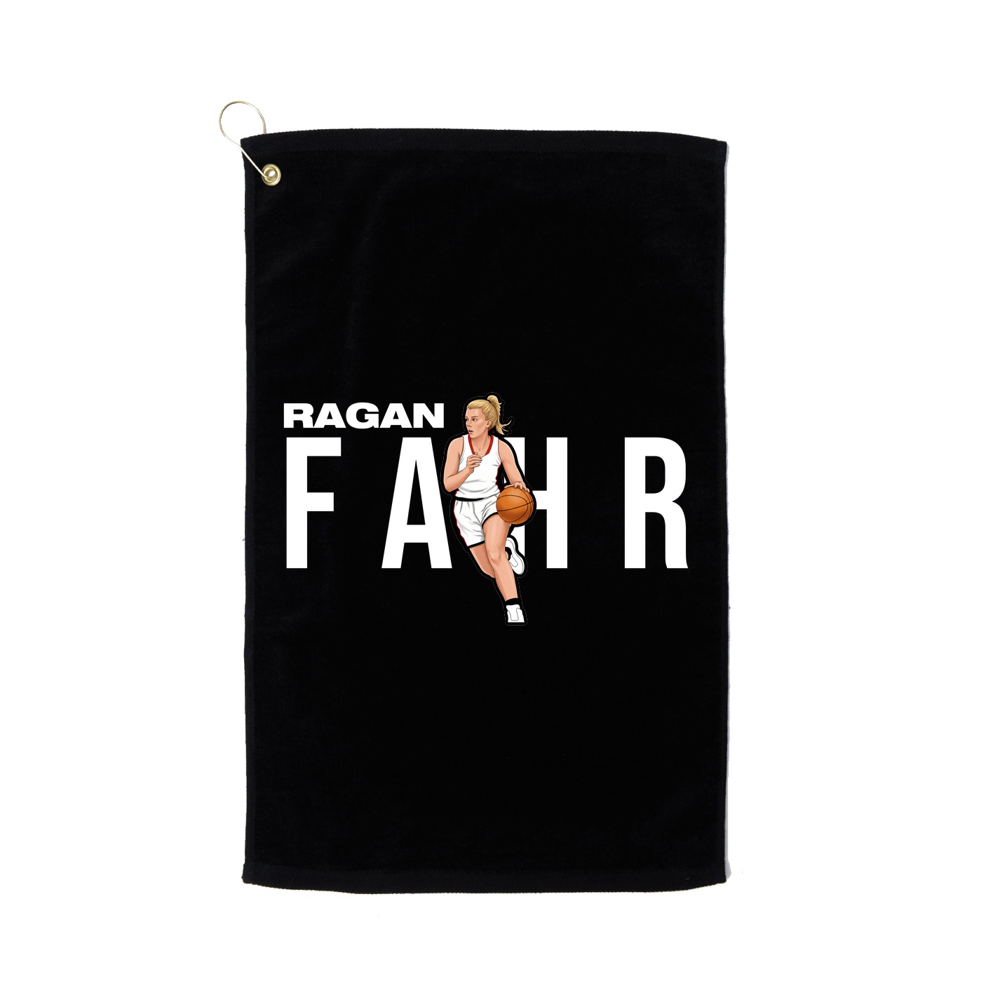 Golf Towel — Player Name in Black