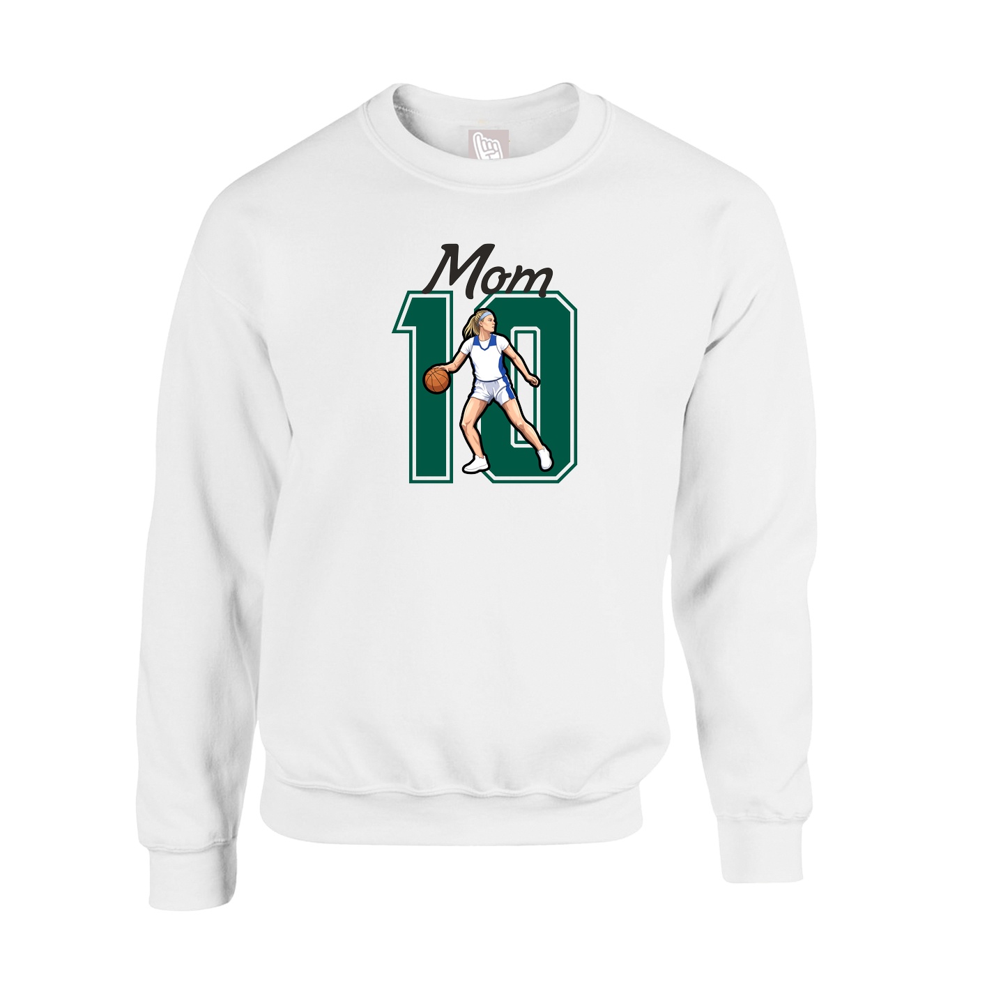 Fleece Crew — Mothers Day Shirsey in White