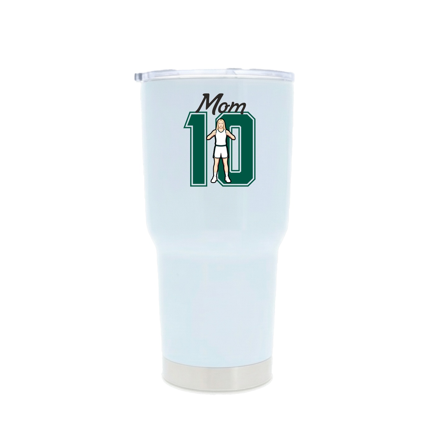 30oz Stainless Steel Tumbler — Mothers Day Shirsey in White
