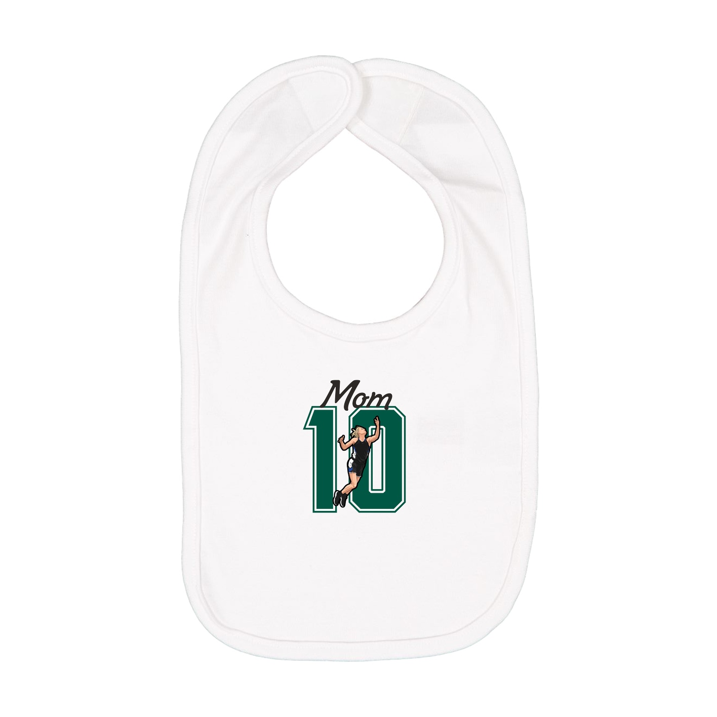 Infant Bib — Mothers Day Shirsey in White