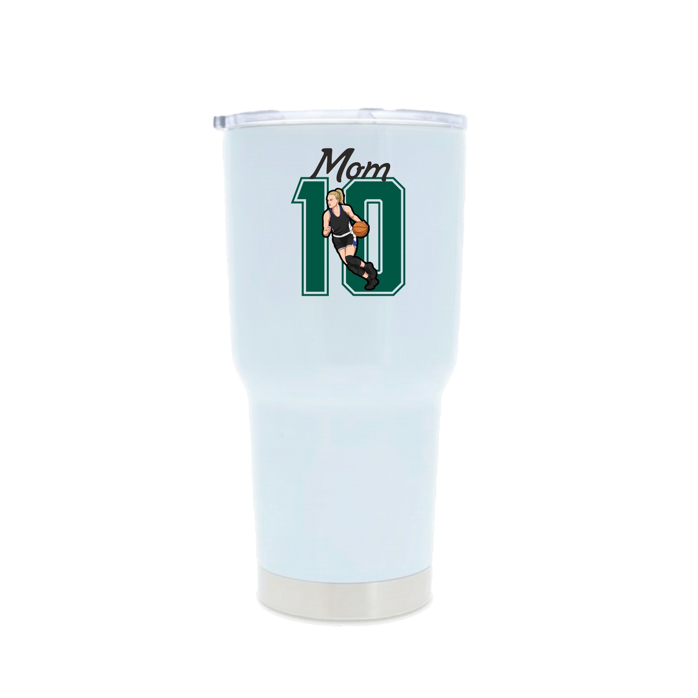 30oz Stainless Steel Tumbler — Mothers Day Shirsey in White