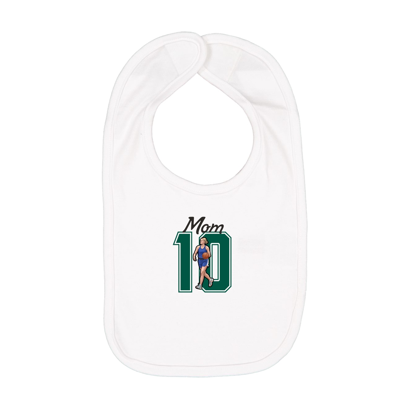 Infant Bib — Mothers Day Shirsey in White