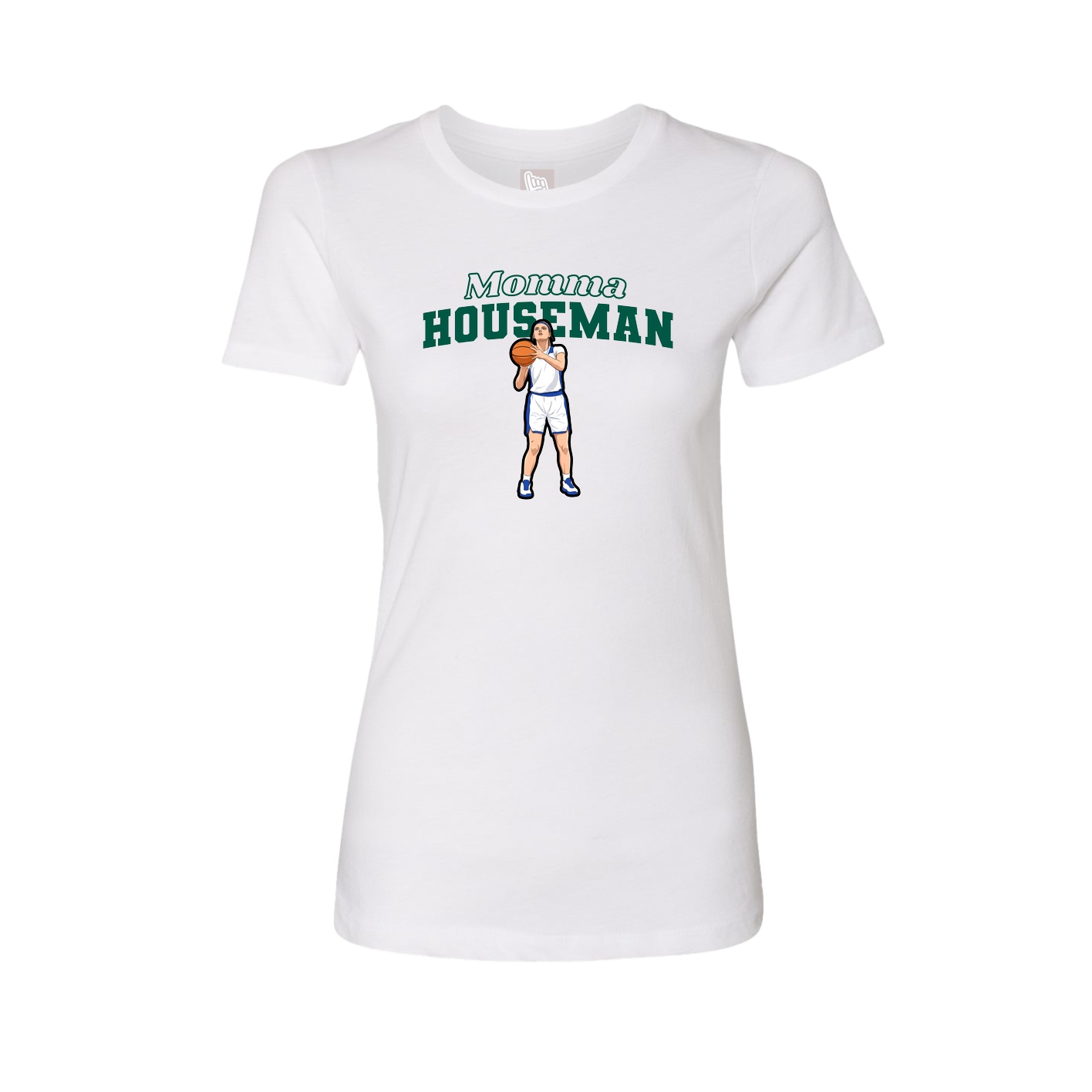 Womens Tee — Mothers Day Block in White