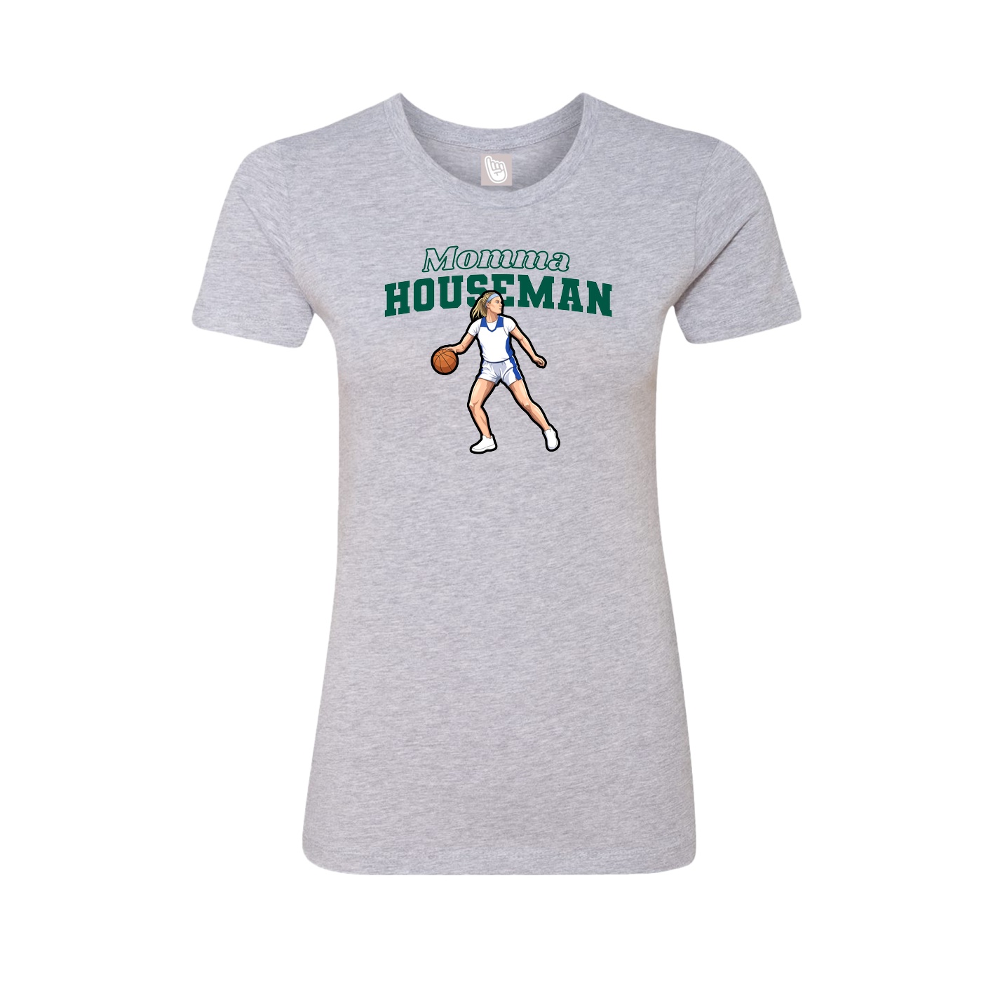 Womens Tee — Mothers Day Block in Grey