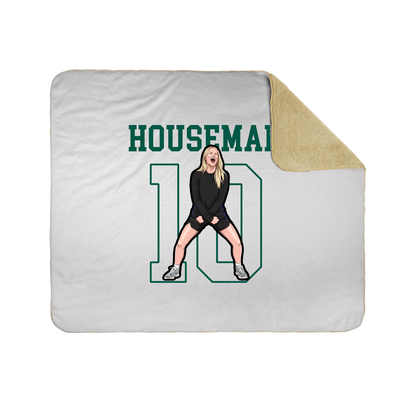 Throw Blanket — Shirsey in White