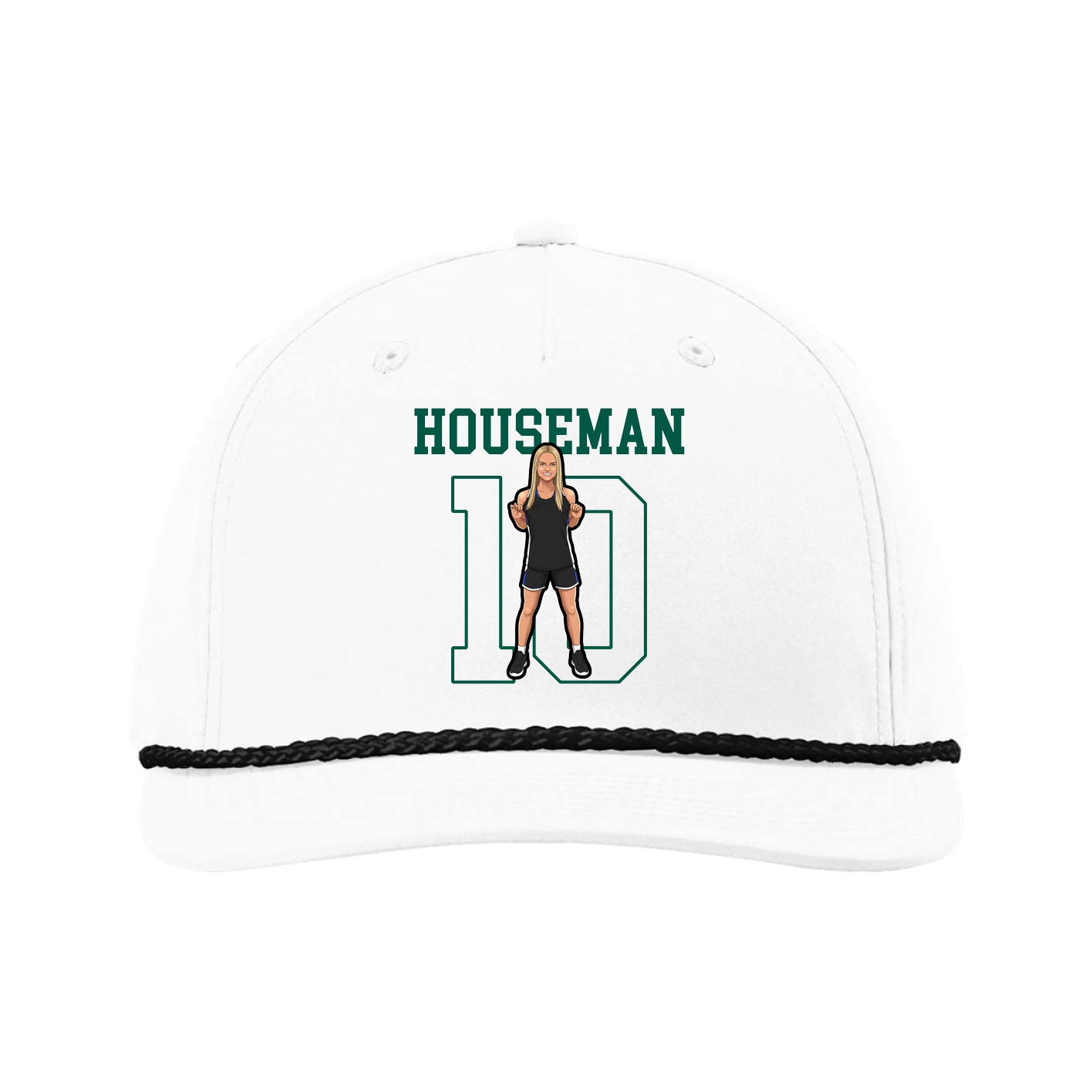 Five-Panel Classic Rope Cap — Shirsey in White