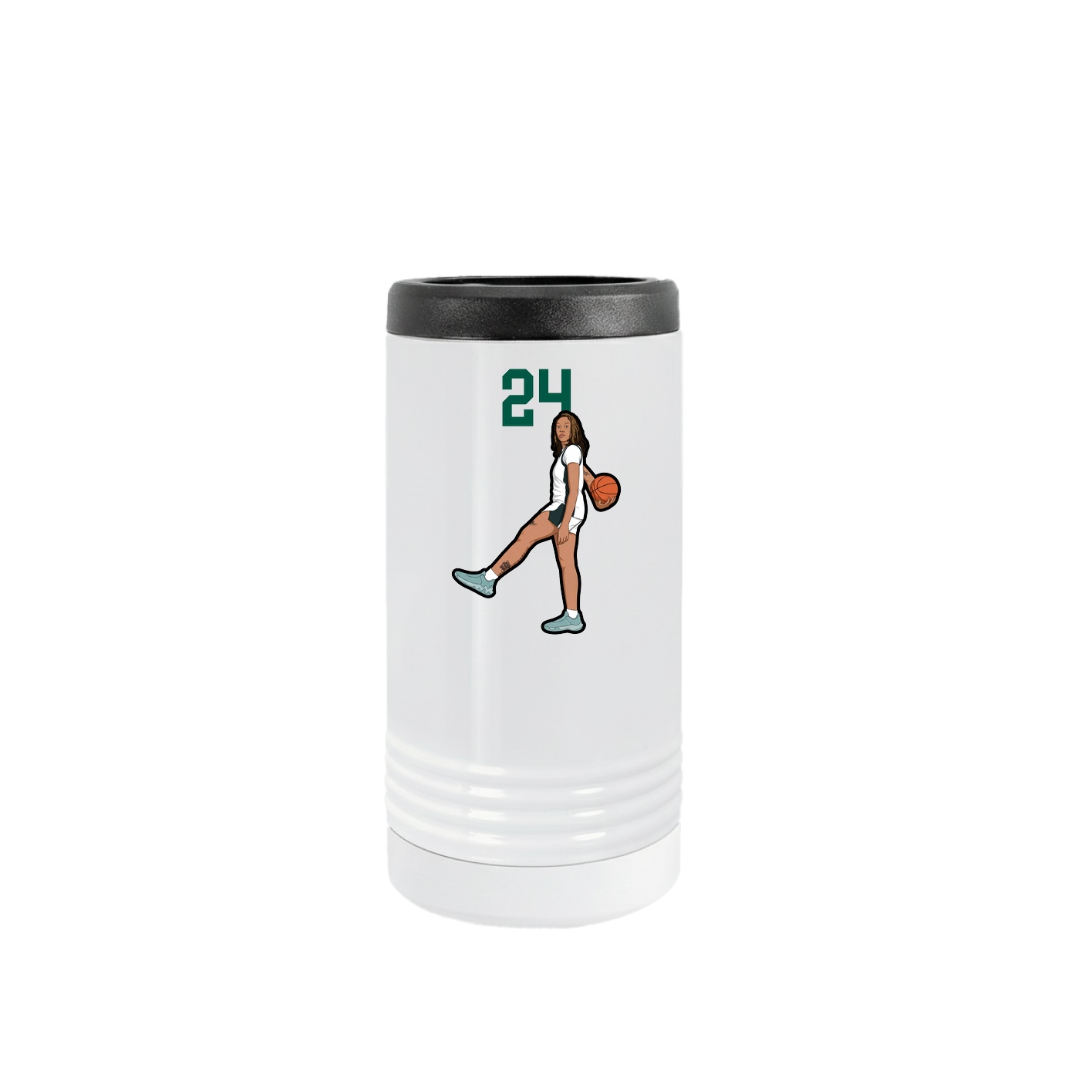 Slim Beverage Holder — Number Top in White