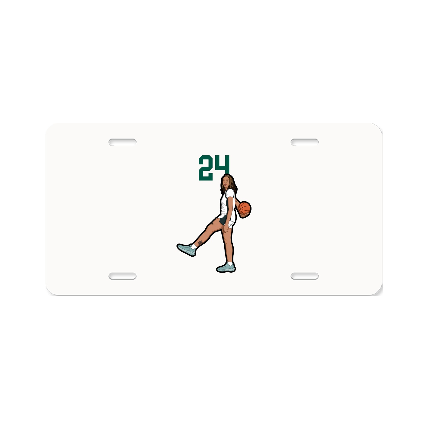 License Plate — Number Top in Classic