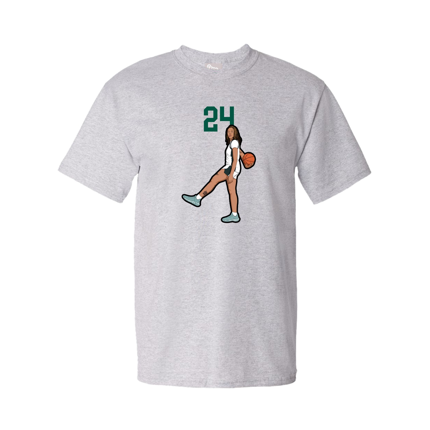 Youth Tee — Number Top in Grey