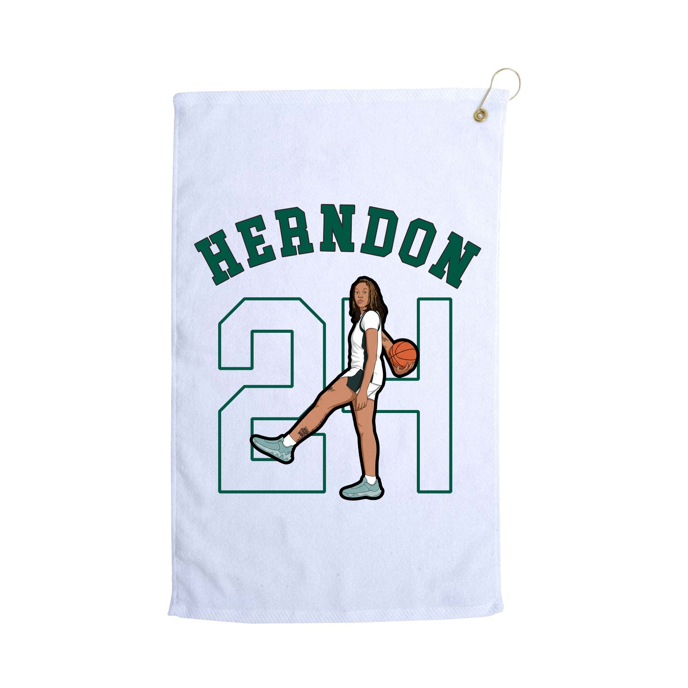 Golf Towel — Shirsey Arch in White