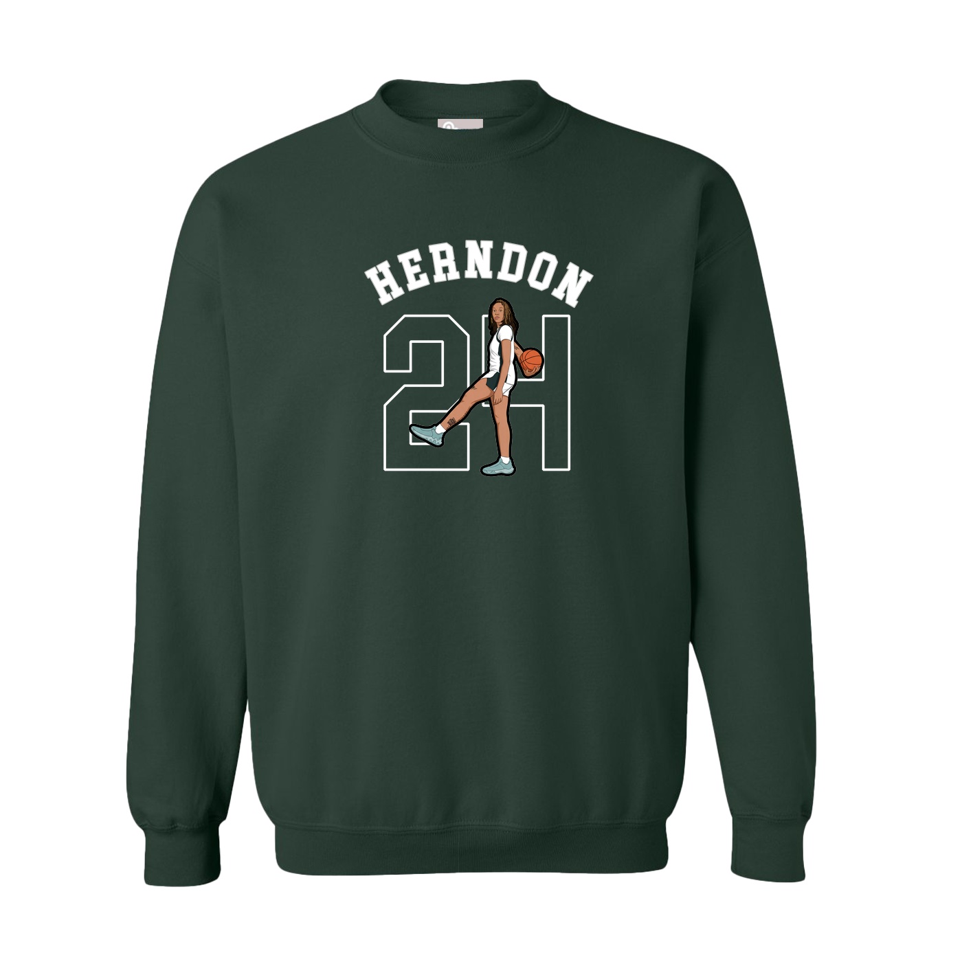Fleece Crew — Shirsey Arch in Green