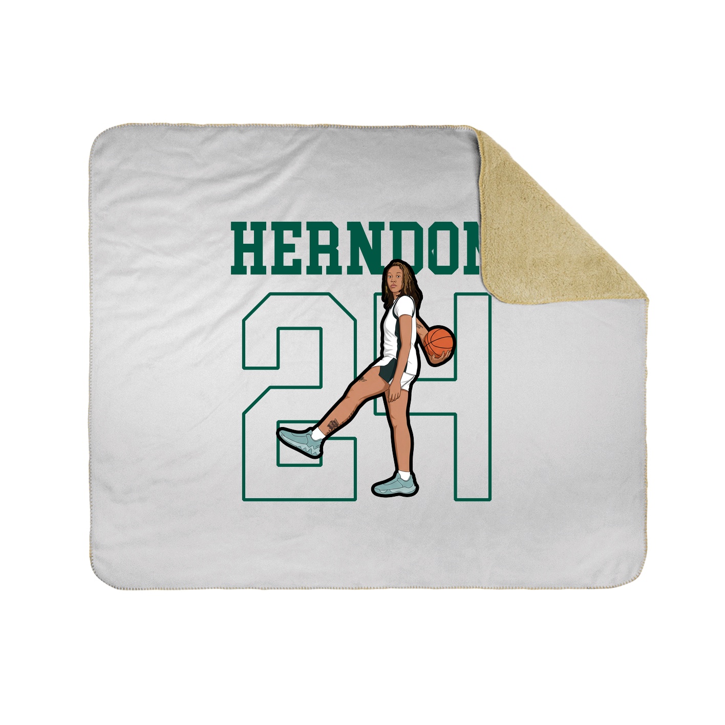 50x60 Sherpa Lined Throw Blanket