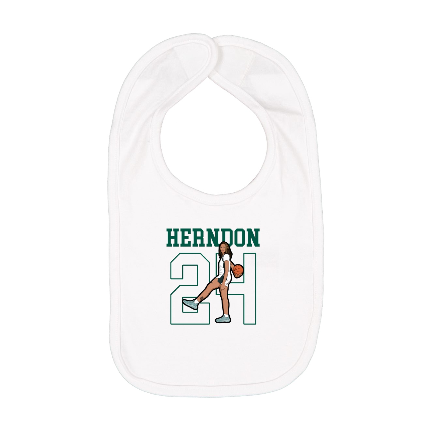 Infant Bib — Shirsey in White