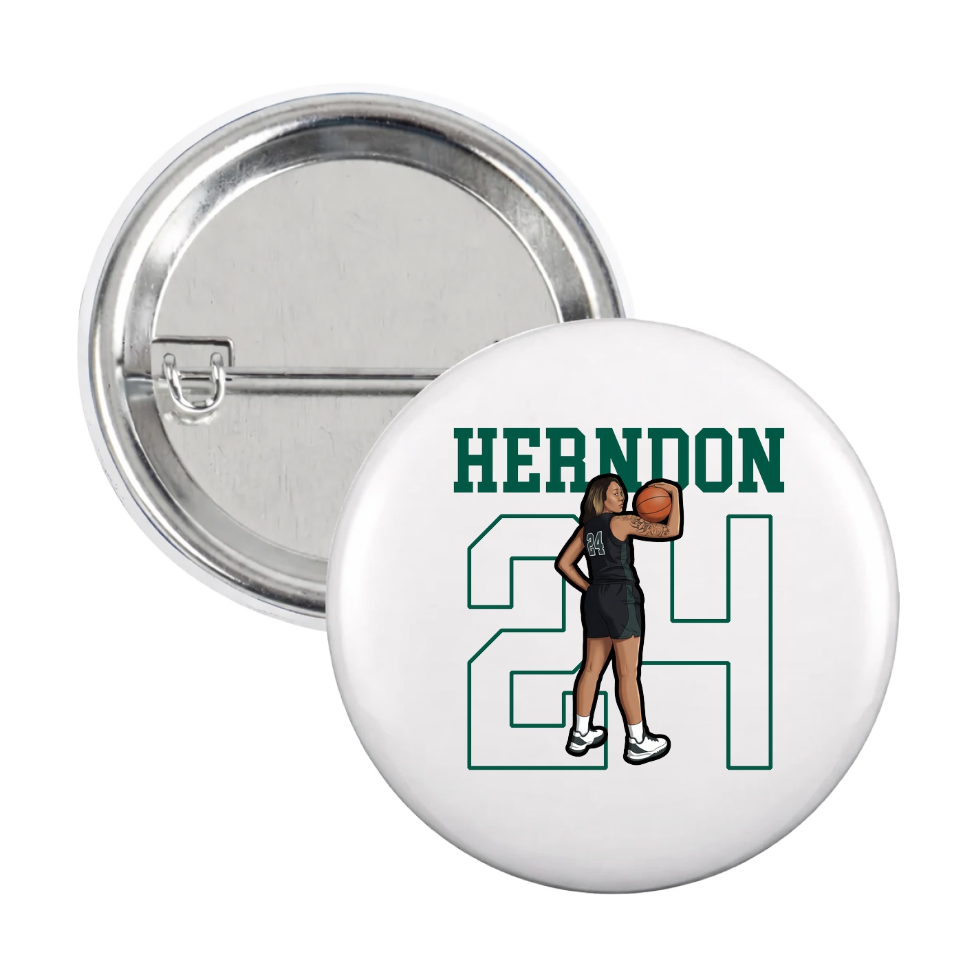 Game Day Button — Shirsey in White