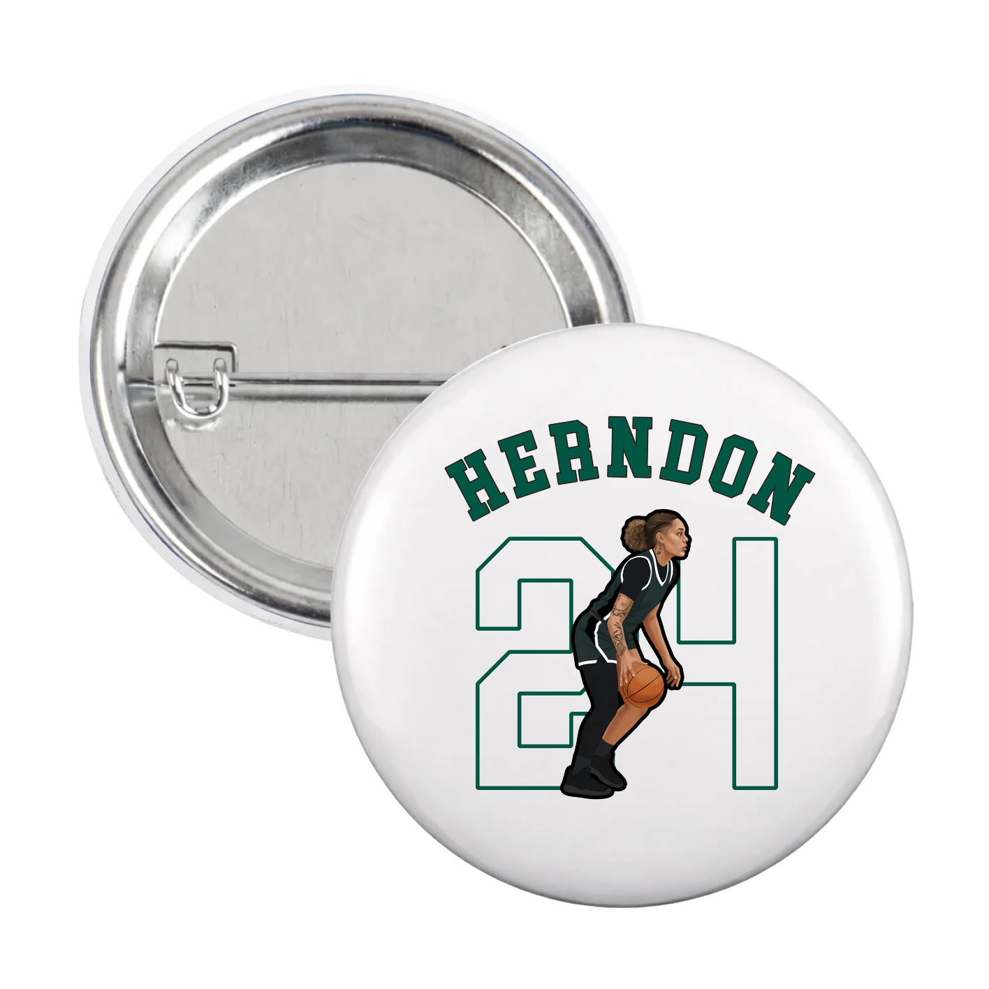 Game Day Button — Shirsey Arch in White