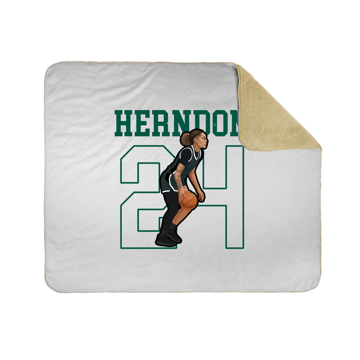 Throw Blanket — Shirsey in White