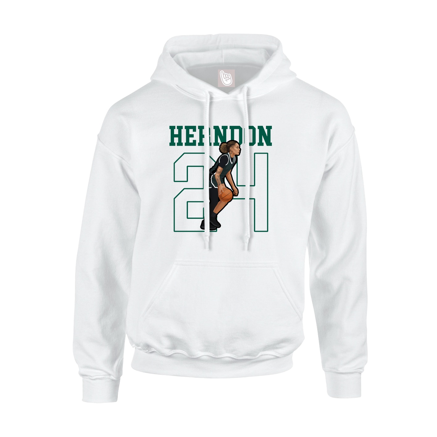 Hoodie — Shirsey in White