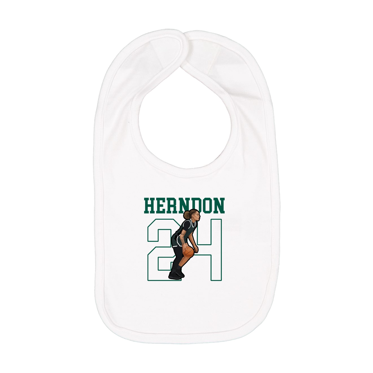 Infant Bib — Shirsey in White