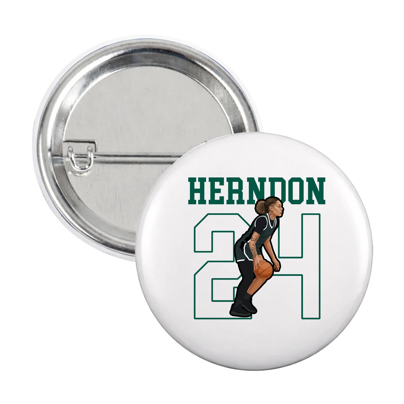 Game Day Button — Shirsey in White