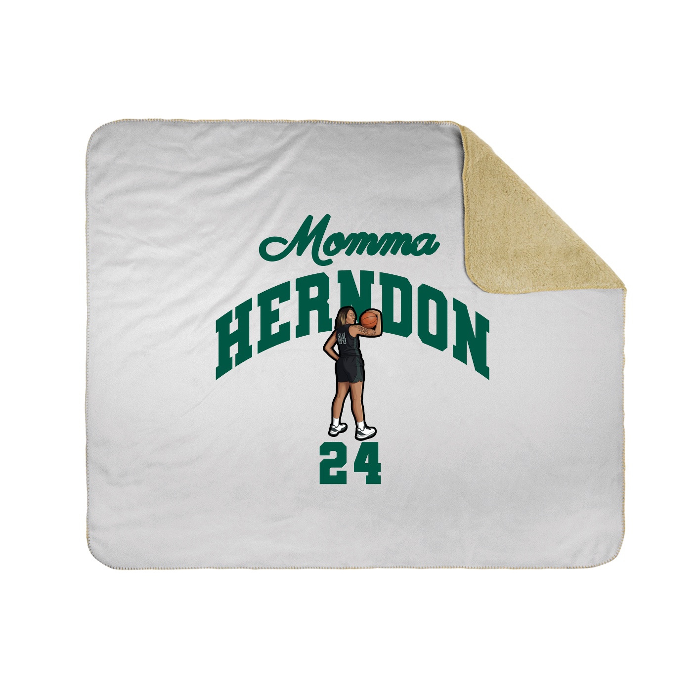 Throw Blanket — Mothers Day Arch in White