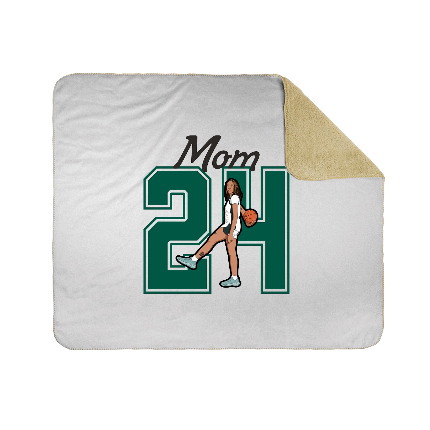 Throw Blanket — Mothers Day Shirsey in White