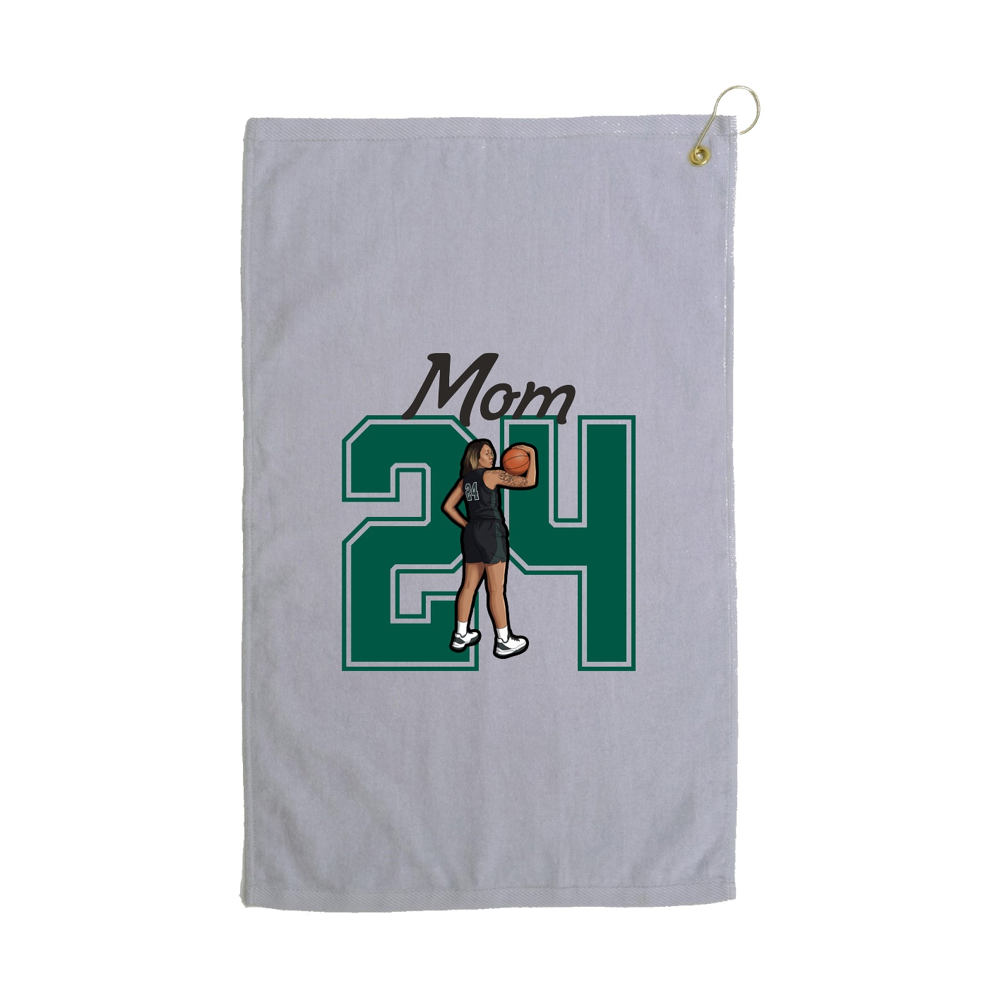 Golf Towel — Mothers Day Shirsey in Grey