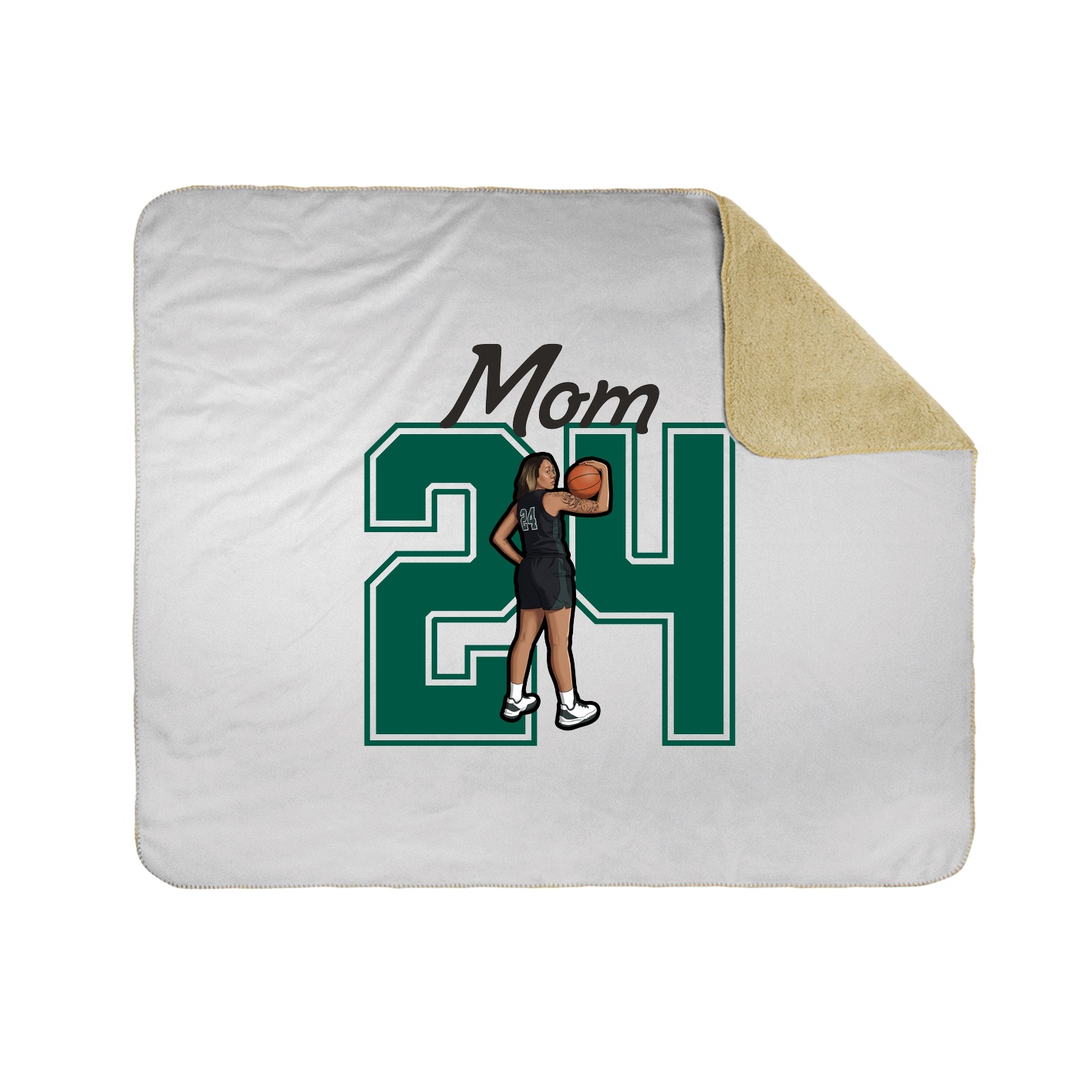 Throw Blanket — Mothers Day Shirsey in White