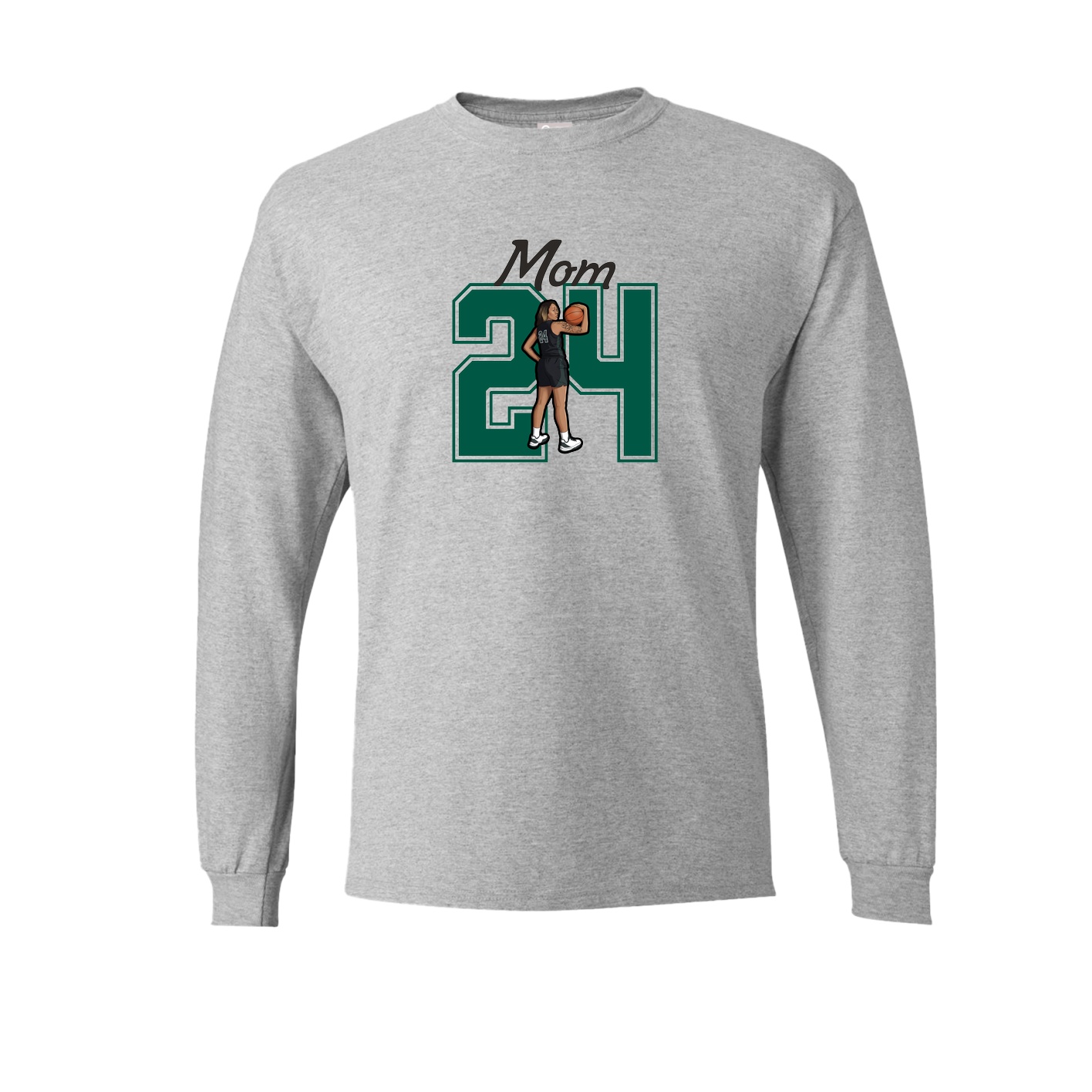 Long Sleeve Tee — Mothers Day Shirsey in Grey