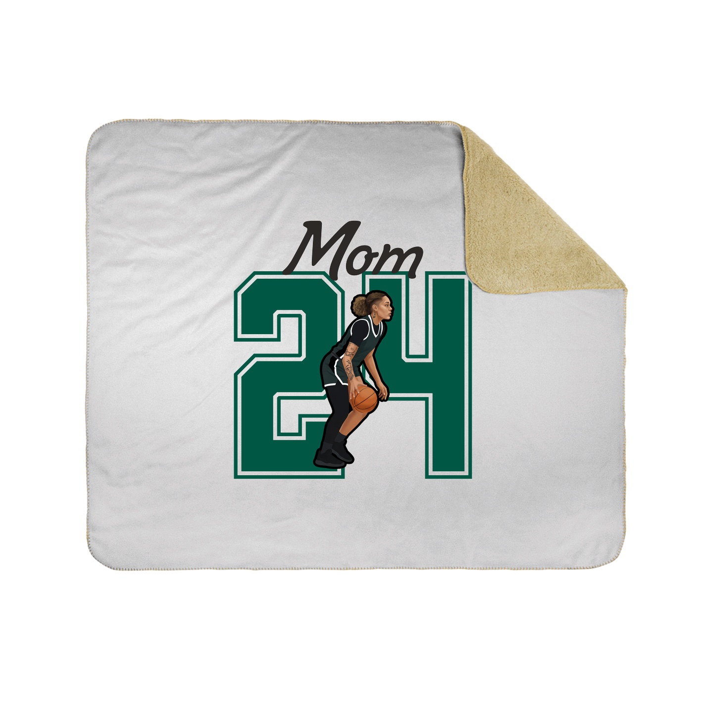 Throw Blanket — Mothers Day Shirsey in White