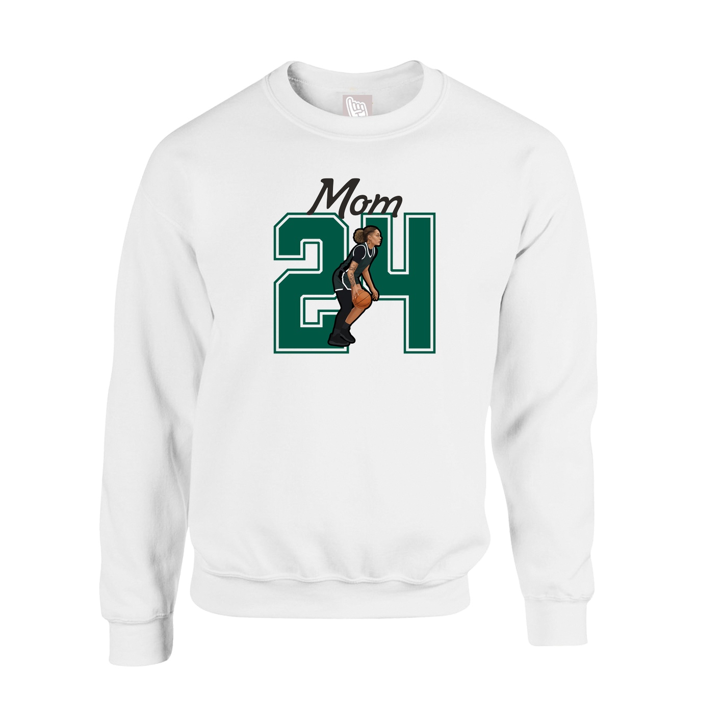Fleece Crew — Mothers Day Shirsey in White
