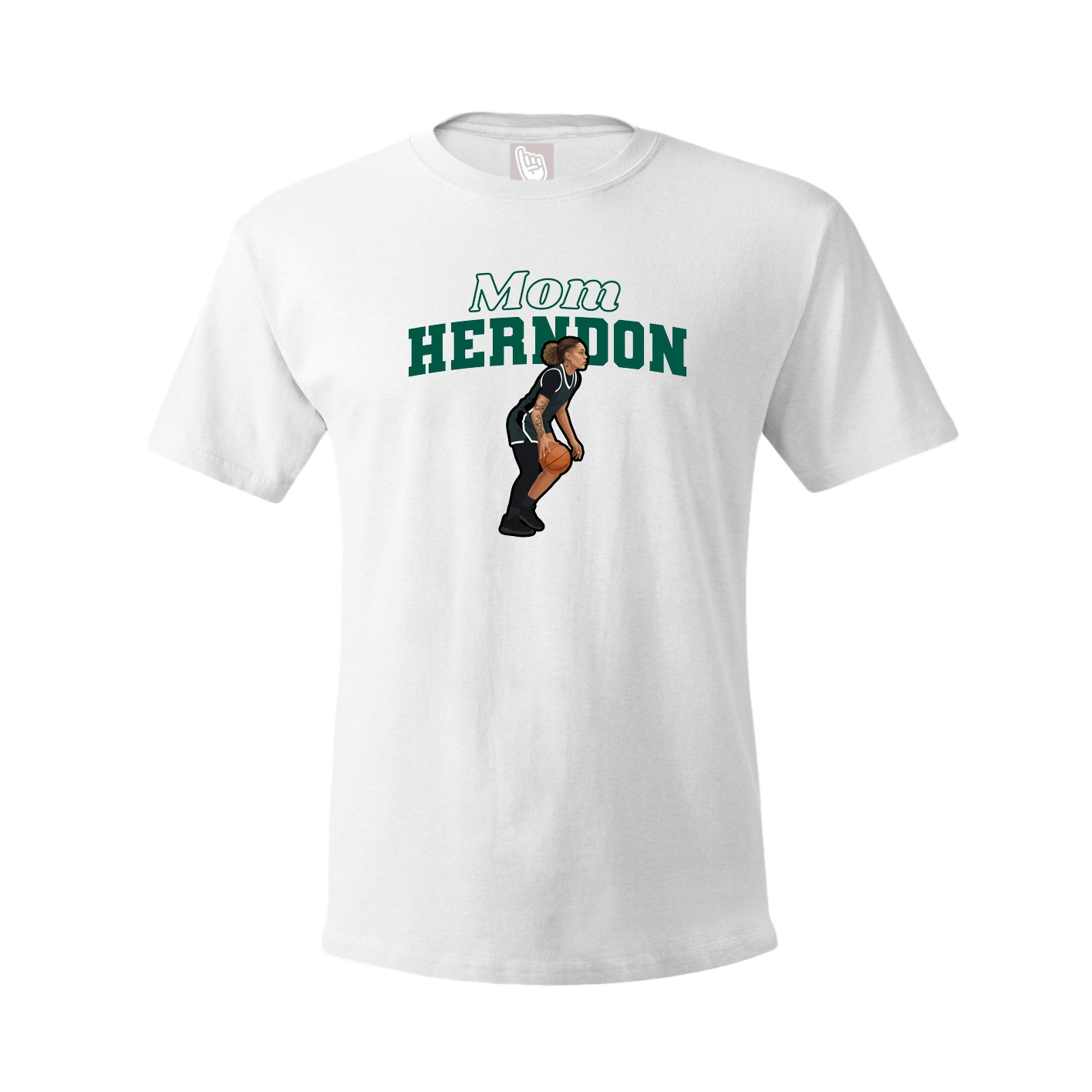Youth Tee — Mothers Day Block in White