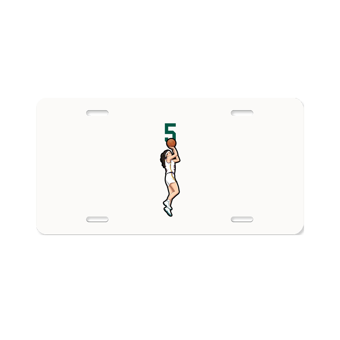License Plate — Number Top in Classic