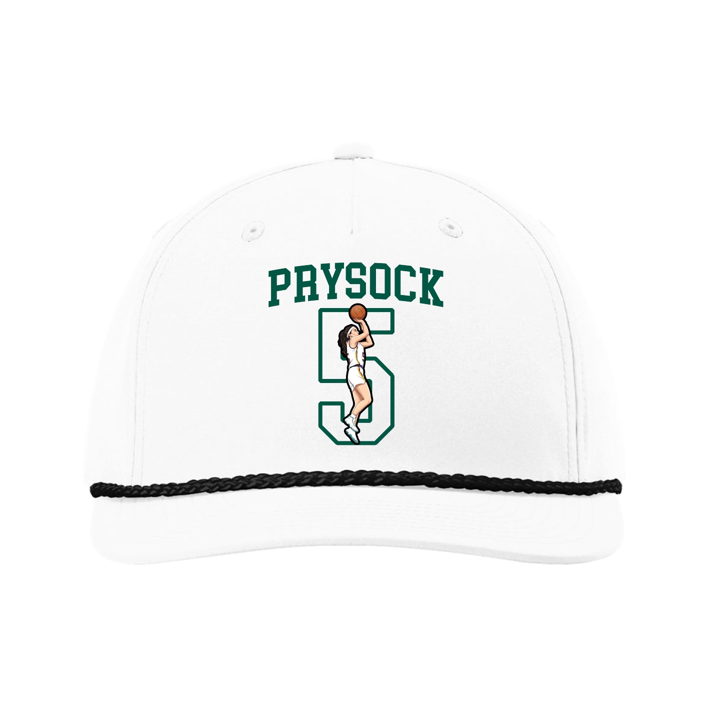 Five-Panel Classic Rope Cap — Shirsey in White